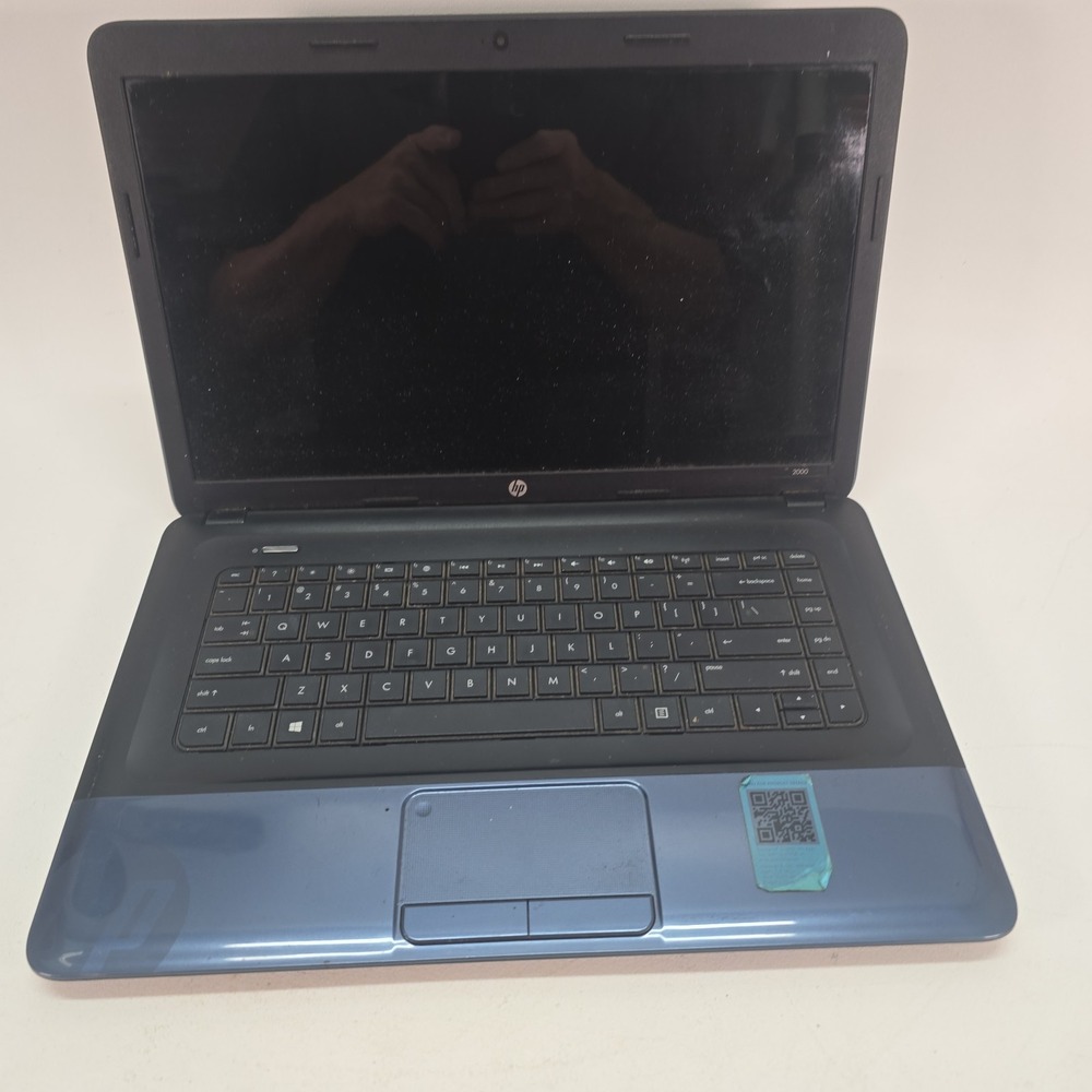 HP 2000 15.6" Laptop AMD E1-1200 4GB RAM No Battery Charger/Power Parts Repair